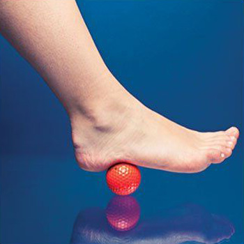 Heel pain treatment by ball